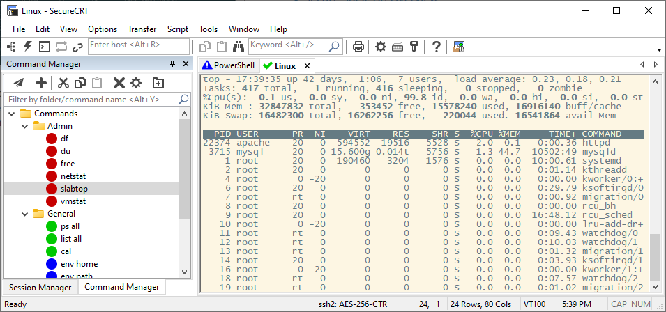 SecureCRT Command Manager