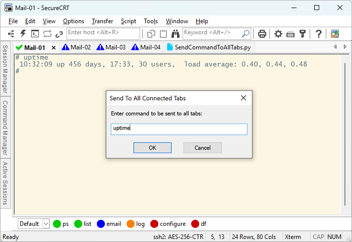 SecureCRT scripting